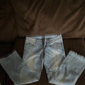 American Eagle Outfitters Light Blue Straight Leg Jeans